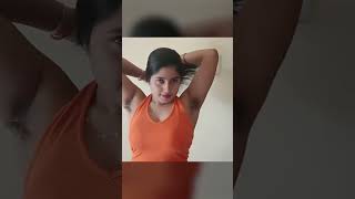 Hairy underarms Hairy armpits Beautiful girl Underarms removal [upl. by Nessie]