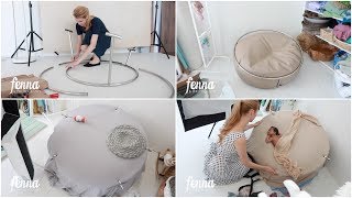 Testing a round Backdrop Stand for Newborn Photography An imitation from Aliexpress [upl. by Khorma]