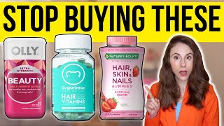 THE TRUTH ABOUT HAIR SKIN AND NAIL VITAMINS  Dermatologist [upl. by Mulac]