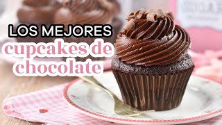 LA MEJOR RECETA QUE NO FALLA DE CUPCAKES DE CHOCOLATE  AnnasPasteleria [upl. by Kidder]