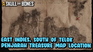 East indies south of Telok Penjarah Treasure Map Location  Skull and Bones [upl. by Esilec]