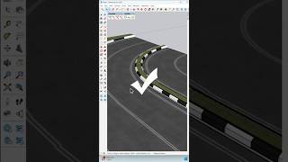 ✅Fast material placement on curved surfaces youtubeshorts new sketchup viralvideo [upl. by Juieta]