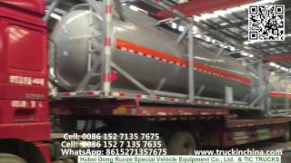 ISO TANK 20ft  30ft  40ft chemical liquid tank conatiner wwwtruckinchinacom [upl. by Olnee151]