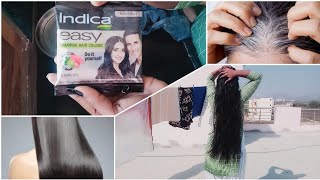 Indica easy shampoo hair colour hair colour long hair black hair colour [upl. by Richmal]