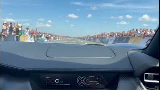 RIMAC Nevera  insane 350 kmh through the crowd passenger POV full throttle [upl. by Etak]