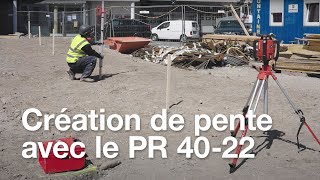 Comment créer une pente avec le laser rotatif PR 4022 [upl. by Joed]