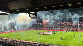 Feyenoord  SCUM 30102024 Opkomst en Megabanner [upl. by Skinner48]