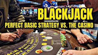 Blackjack  1000 VS Vegas Using Perfect Basic Strategy [upl. by Todd]