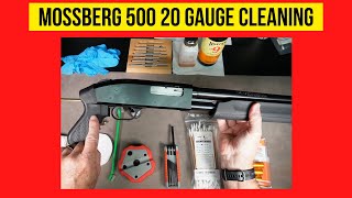 Mossberg 500 20 Gauge Pump Shotgun Cleaning [upl. by Retrac]