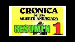 Cronicas de una muerte anunciada capitulo 1 resumen [upl. by Anuahs]