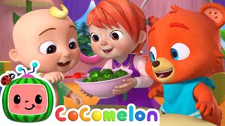 Yes Yes Vegetables Baby Animal Version  CoComelon Nursery Rhymes amp Kids Songs [upl. by Angy]