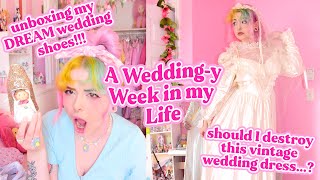 Should I Upcycle this Vintage Wedding Dress… 💕 A Weddingy Vlog [upl. by Lisabet809]