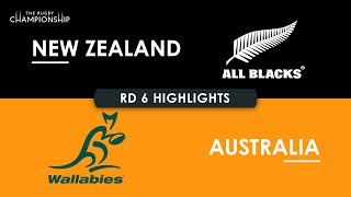 HIGHLIGHTS  NEW ZEALAND v AUSTRALIA  The Rugby Championship 2024 [upl. by Ramedlab578]