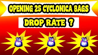 OPENING 25 CYCLONICA BAGS  CASTLE CLASH [upl. by Merissa]