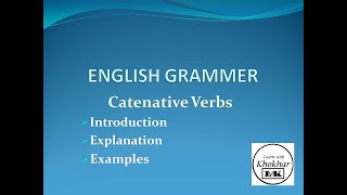 29 Catenative Verbs English Grammar Learn with Khokhar [upl. by Audry]