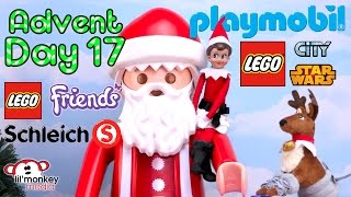 DAY 17  2016 Advent Calendar Collection 4 Playmobil 2 Schleich Lego Friends City amp Star Wars [upl. by Acina378]