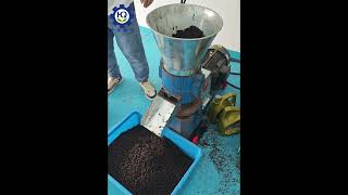 25KGS chicken manure compost material pelleting in Malaysia [upl. by Jorgenson]