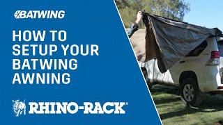 RhinoRack  How To Setup Your Batwing Awning [upl. by Ellicul634]