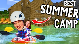 WHO CAN BUILD BEST SUMMER CAMP   Minecraft Gaming w The Norris Nuts [upl. by Mitchell947]