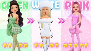 ONE COLOR ONLY CHALLENGE IN DRESS TO IMPRESS [upl. by Keelia]