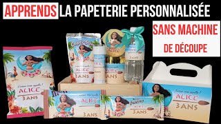 PAPETERIE PERSONNALISÉE SANS MACHINE DE DÉCOUPE  CAPRISUN PERSONNALISÉ  KINDER BUENO PERSONNALISÉ [upl. by Shimkus]