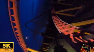 Intimidator 305 POV 5K 60fps NIGHT BACKWARDS Worlds Most Intense Roller Coaster Kings DominionVA [upl. by Adamo]