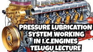 Pressure Lubrication System Working  ICEngines Working  2 Stroke I 4 Stoke  ICEngines Basics [upl. by Ocimad]