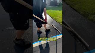 Customer Tipped Us 100 🤝🤑 satisfying asphalt sealcoating [upl. by Erroll902]