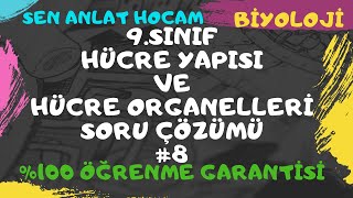 9 SINIF HÜCRE YAPISI VE HÜCRENİN ORGANELLERİ SORU ÇÖZÜMLERİ 8  TYT BİYOLOJİ  ✅ [upl. by Vina]