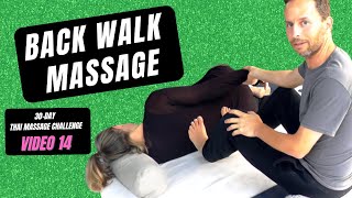 Video 14 Thai Massage Back Walk  30 Day Thai Massage Challenge [upl. by Airym]