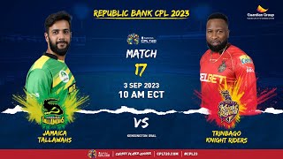 LIVE  Jamaica Tallawahs vs Trinbago Knight Riders  CPL 2023 [upl. by Foskett]