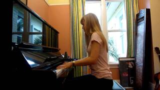 Lara plays the Pokemon theme on piano [upl. by Aitenev]