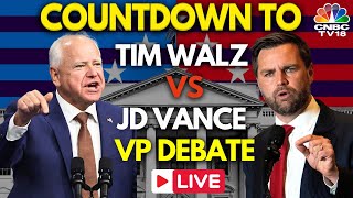 Tim Walz vs JD Vance Debate LIVE US Vice Presidential Debate 2024  Trump Vs Kamala Harris  N18G [upl. by Herod188]