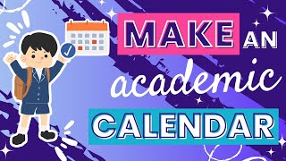 Creating a School or Academic Calendar with Canva  Plan Your Semesters Effectively [upl. by Aicil]