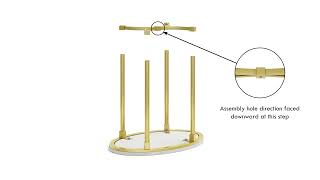 The Bordeaux End Table Assembly Video  Madison Park Signature [upl. by Enined]