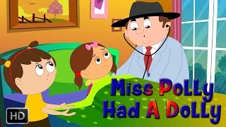 Miss Polly Had A Dolly  Nursery Rhyme With Lyrics  Kids Songs [upl. by Soph]