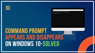 Command Prompt Appears and Disappears on Windows 10 SOLVED [upl. by Nikral]