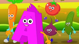 Vegetables Song Preschool Video and Veggies Rhyme for Children [upl. by Oilcareh]