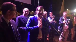 Matteo Salvini in Piazza Teatro Massimo  Catania [upl. by Siroved]