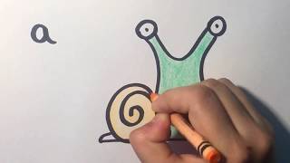 ÇOK KOLAY HARFLERDEN HAYVAN NASIL ÇİZILIR l How to draw animals out of letters [upl. by Entsirhc]