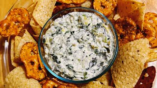 This homemade Spinach Artichoke dip is really good perfect for a partySuper bowl party [upl. by Massimiliano290]