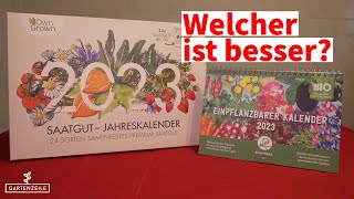 Jahreskalender mit Samen Saatgut Kalender  Das ideale Weihnachtsgeschenk für Gartenfreunde 2023 [upl. by Mullac]