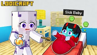 My SICK BABY Needs HELP In Minecraft🍼 [upl. by Felise]