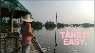 Fishing  Aling Nenes Pond with Team Lakwatsa  Bait and Wait [upl. by Malloch651]