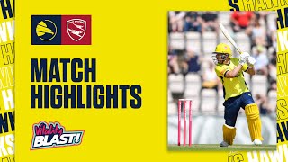 Hawks Get First Win On The Board 🔥  Hawks v Kent Spitfires  Vitality Blast Highlights [upl. by Attiuqihc]