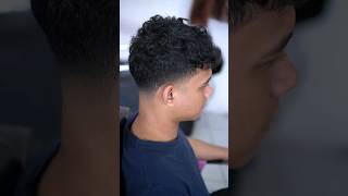 gaya rambut pria curly taper hairstyle barber haircutting barber hairsalon haircuttingstyle [upl. by Ahsit297]