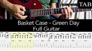 BASKET CASE  Green Day Billie Joe Armstrong FULL guitar cover  TAB [upl. by Eralcyram]