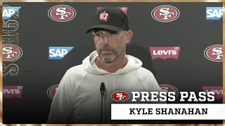 Shanahan Shares Injury Updates on Jake Moody George Kittle  49ers [upl. by Ellenod]