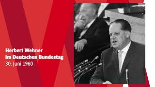 Herbert Wehner  Rede im Deutschen Bundestag am 30 Juni 1960 Ausschnitt [upl. by Alauqahs]