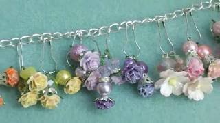 Flower Bead Dangle Tutorial [upl. by Eemia514]